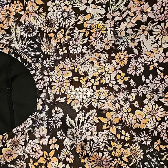 FP Movement by Free People Floral Jumpsuit - Black and Orange - Picture 4 of 4